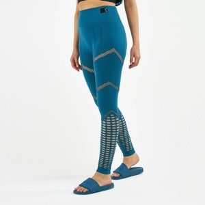 Ivy Park Seamless Mesh Leggings Teal XXS/XS